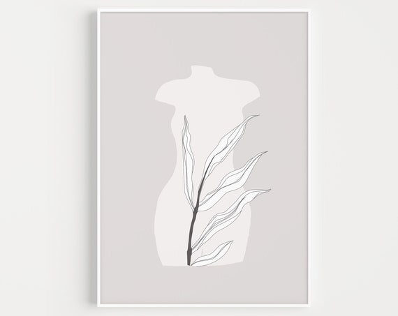 Woman Print, Minimalist Wall Art Print