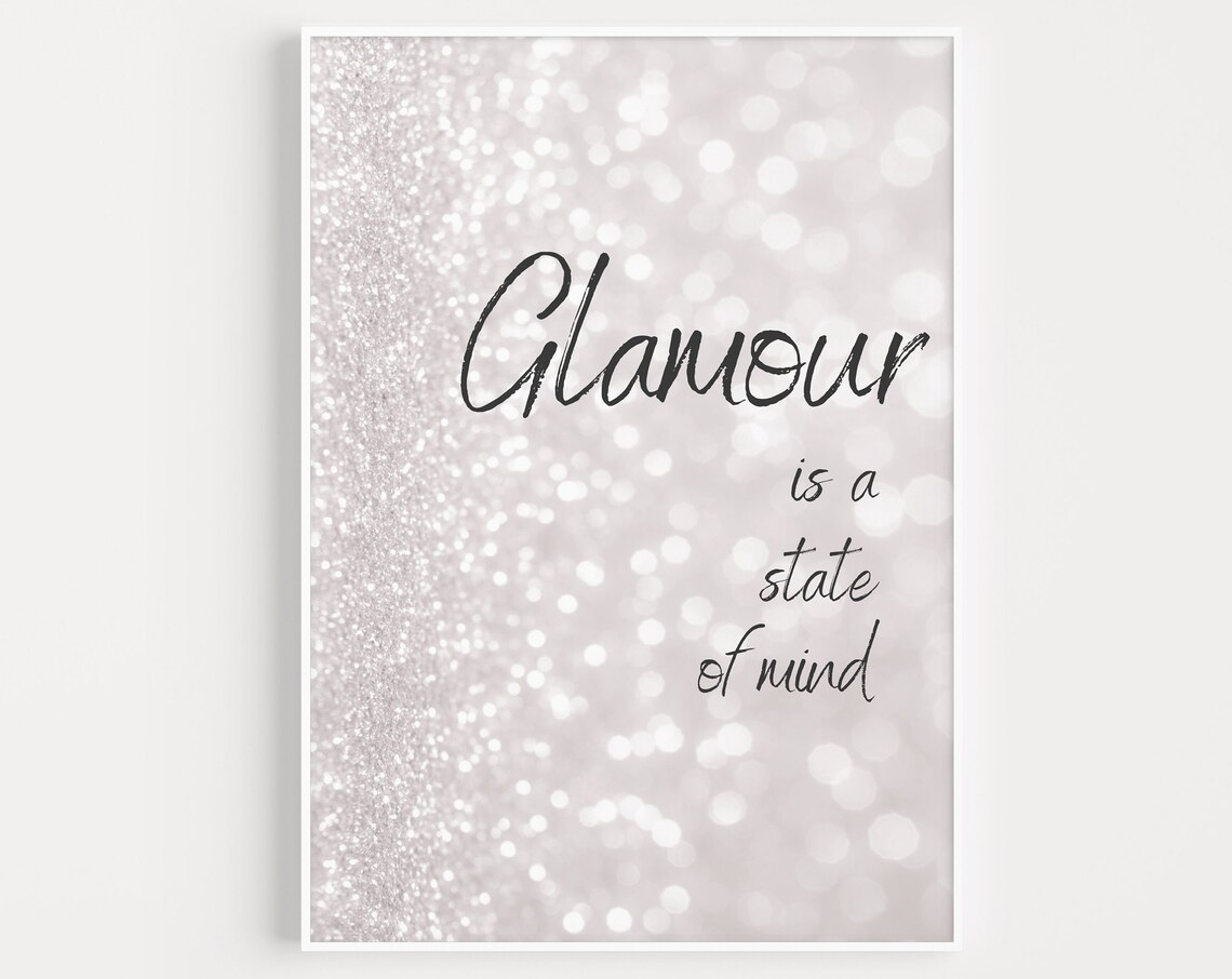 Wall Art Prints Quote Print Glamour Minimalist Poster Modern Quotes