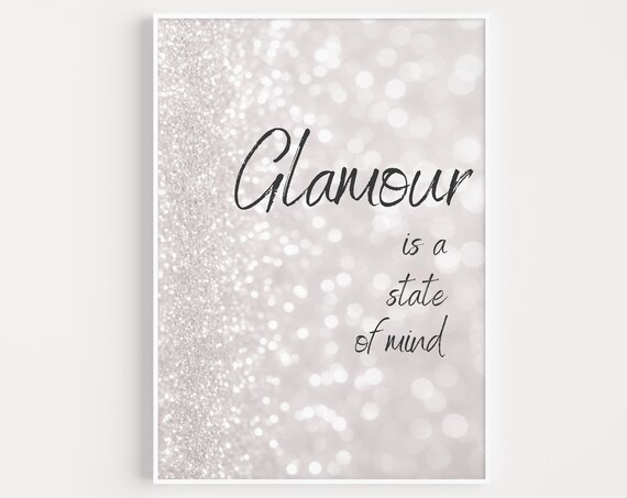 Wall Art Prints Quote Print Glamour Minimalist Poster Modern Quotes