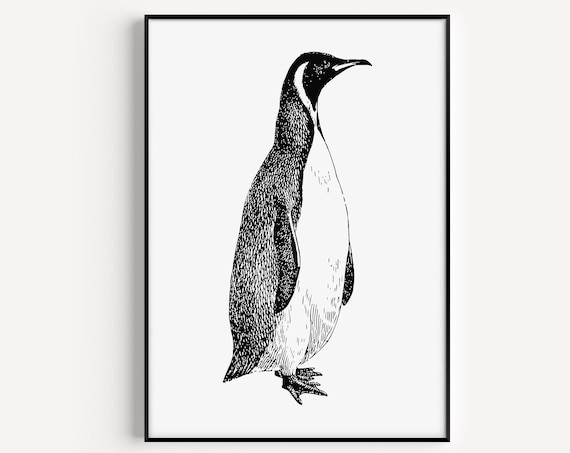 Penguin Modern Scandinavian Minimalist Art Print