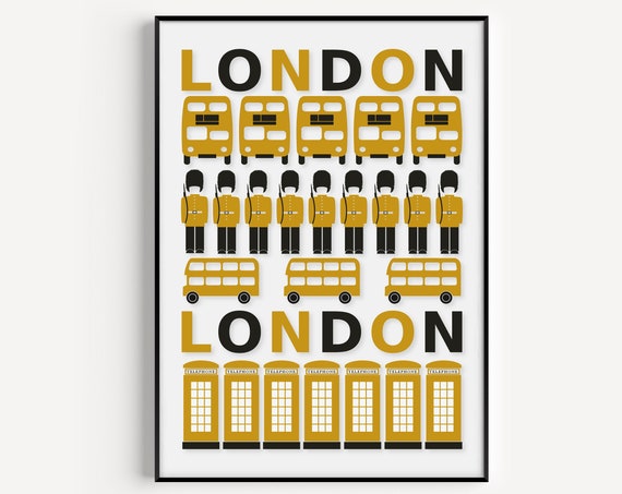 London Minimalist Travel Poster Print