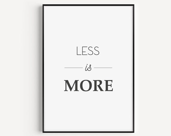 Minimalist Quote Poster, Modern Scandinavian Print