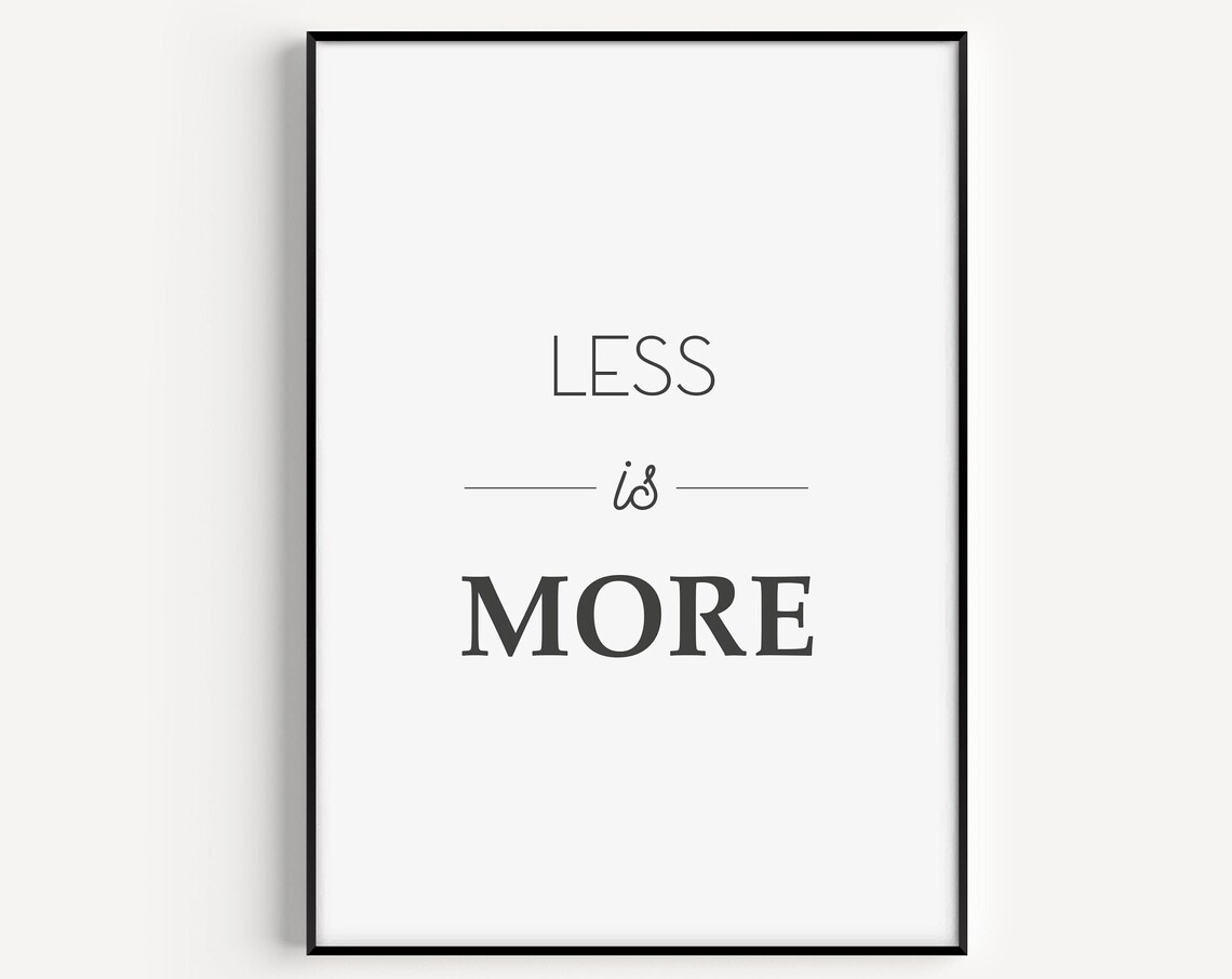 Minimalist Quote Poster, Modern Scandinavian Print