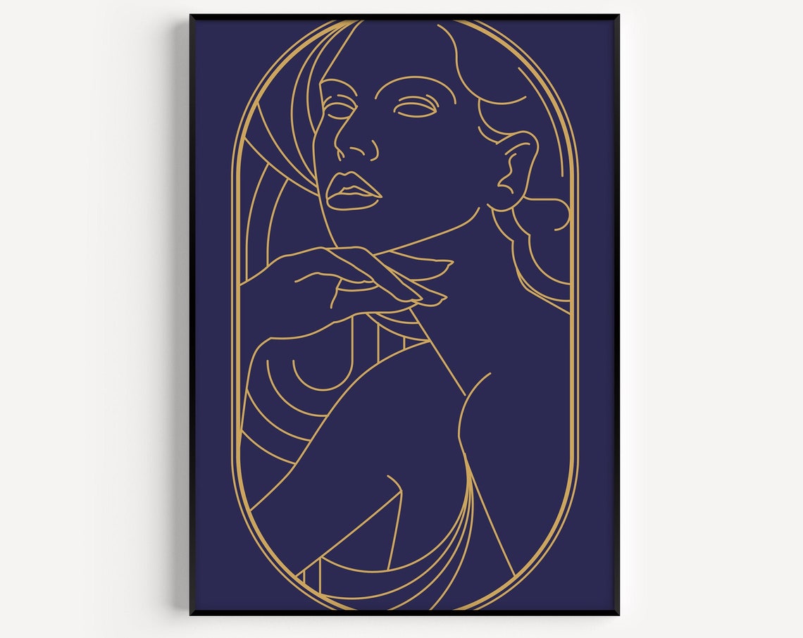 Art Deco Woman Art Print