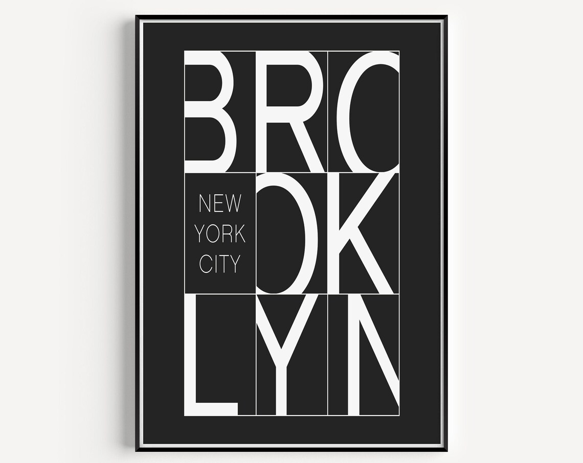 New York Poster Wall Art Black And White Print Posters Prints Minimalist