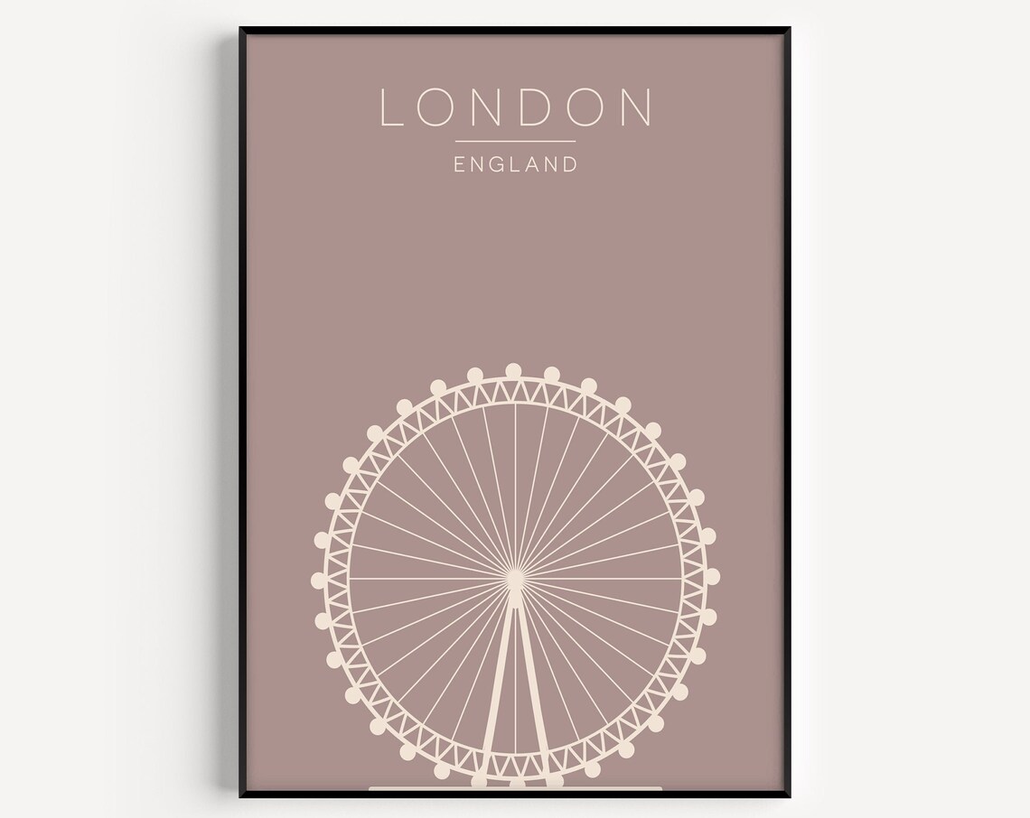 London Travel Poster, City Wall Art