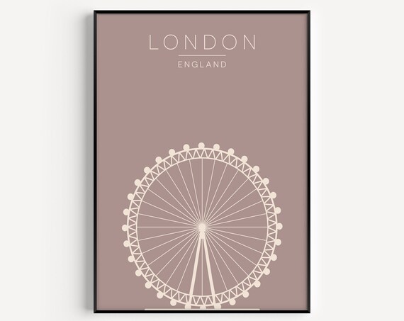 London Travel Poster, City Wall Art