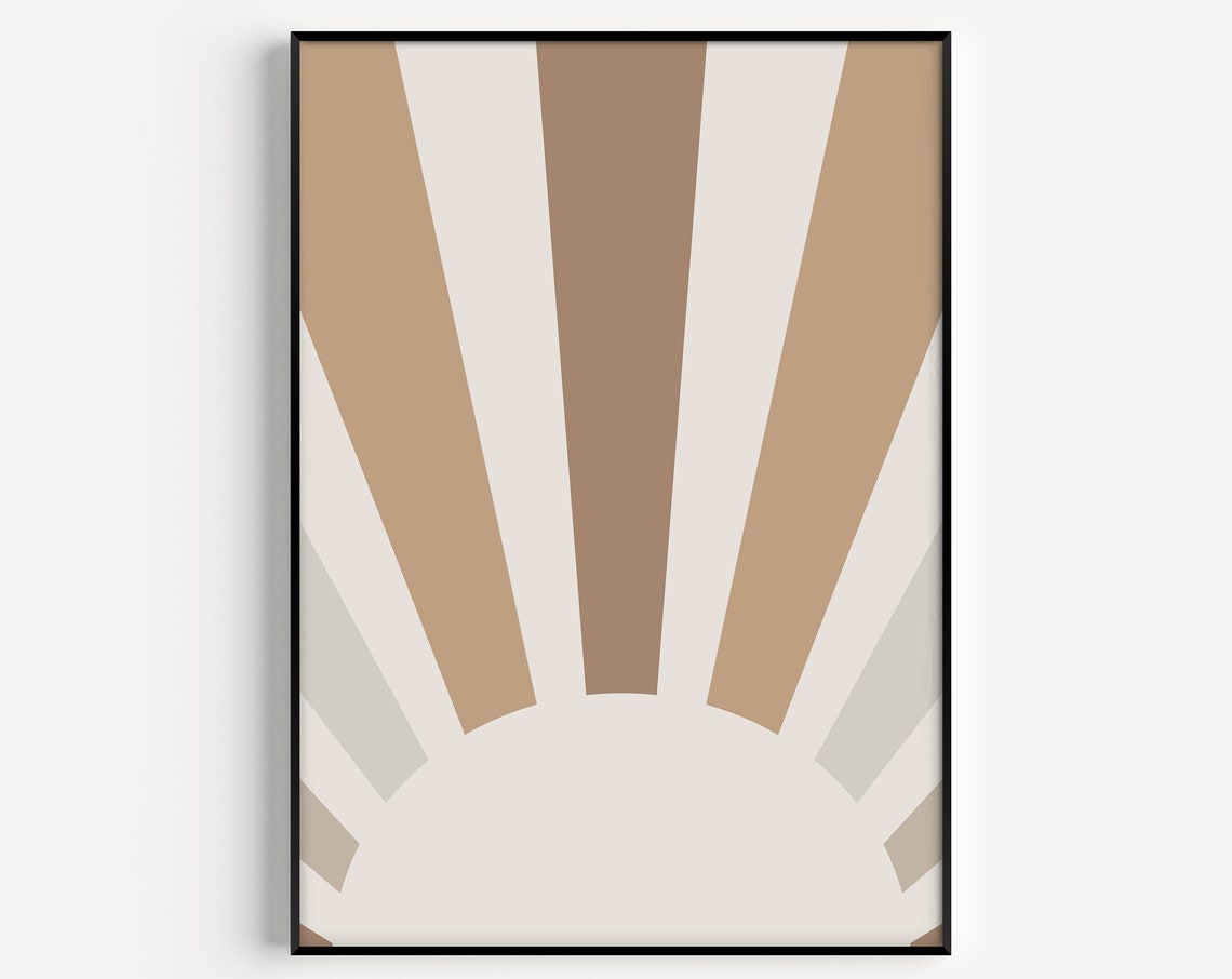 Scandinavian Minimalist Beige Art Print