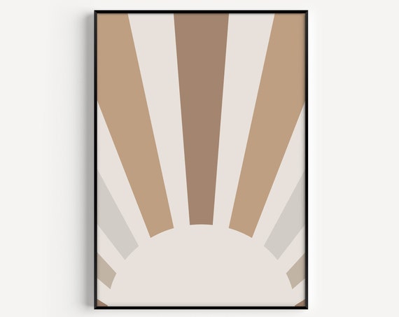 Scandinavian Minimalist Beige Art Print