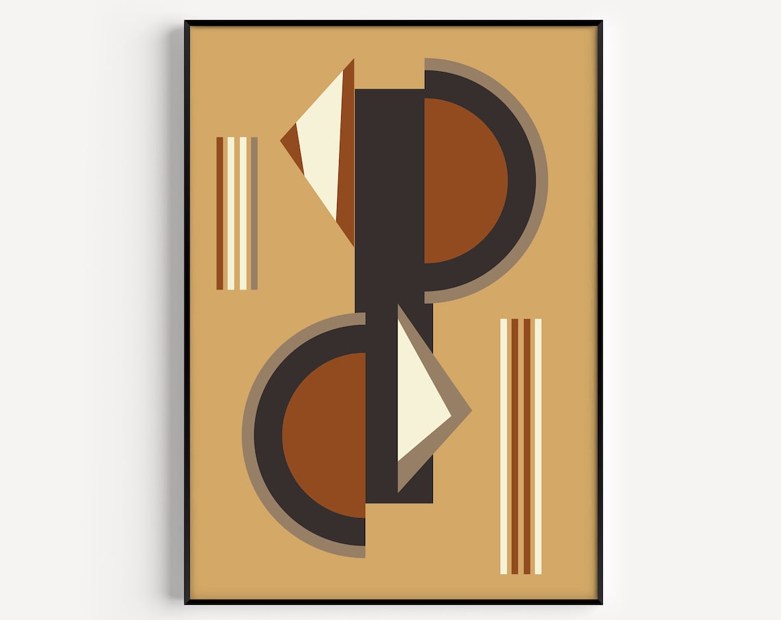 Mid-Century Modern Retro Minimalist Art Print