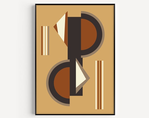 Mid-Century Modern Retro Minimalist Art Print