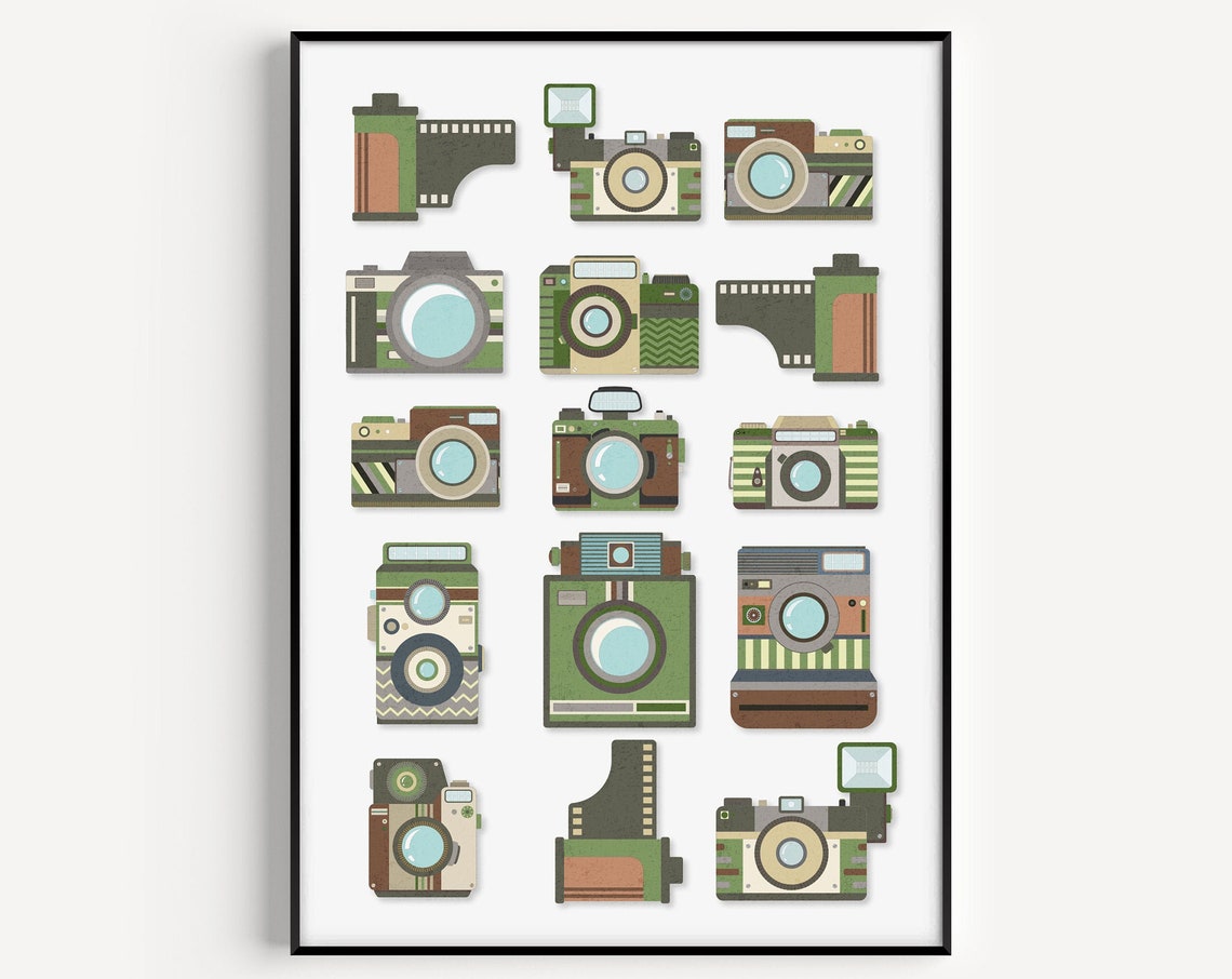 Retro Camera Fine Print Poster