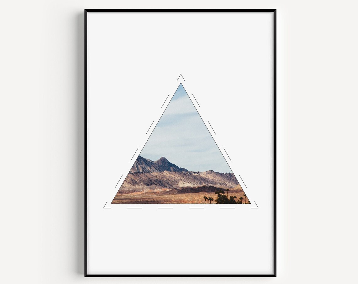 Mountain Print, Minimalist Scandinavian Wall Art