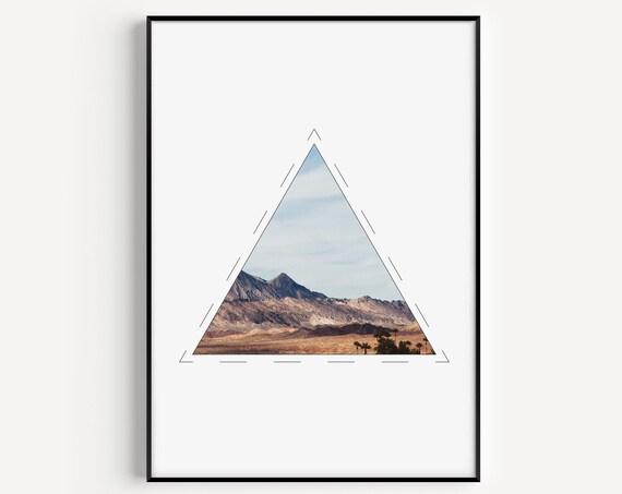 Mountain Print, Minimalist Scandinavian Wall Art