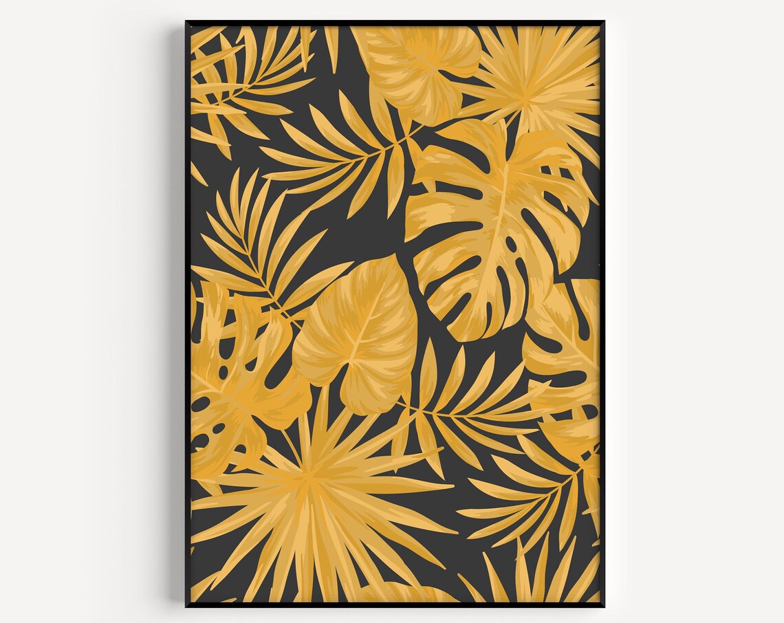 Botanical Maximalist Monstera Wall Art Print