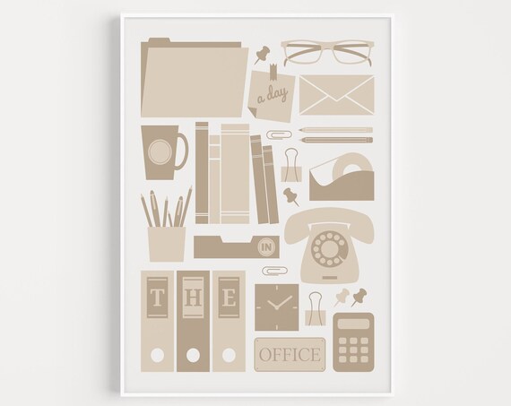 Office Print Wall Art Prints Neutral Poster