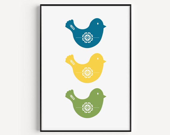 Bird Scandinavian Minimalist Art Print