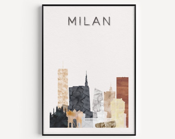Milan Wall Art Print Travel Poster