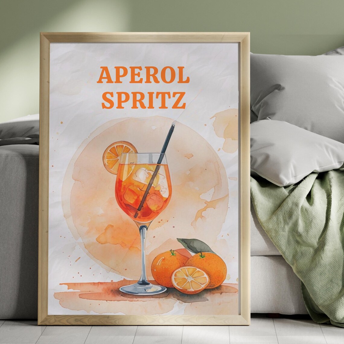 Aperol Spritz Vintage Bar Art Print, Kitchen Decor - Image 4