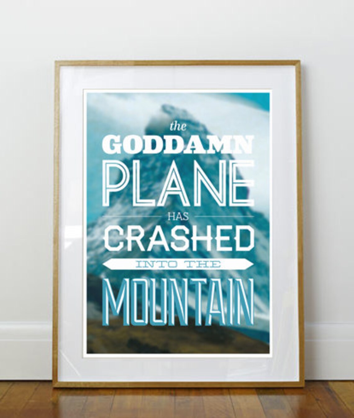 The Plane Has Crashed Into The Mountain, Big Lebowski Poster