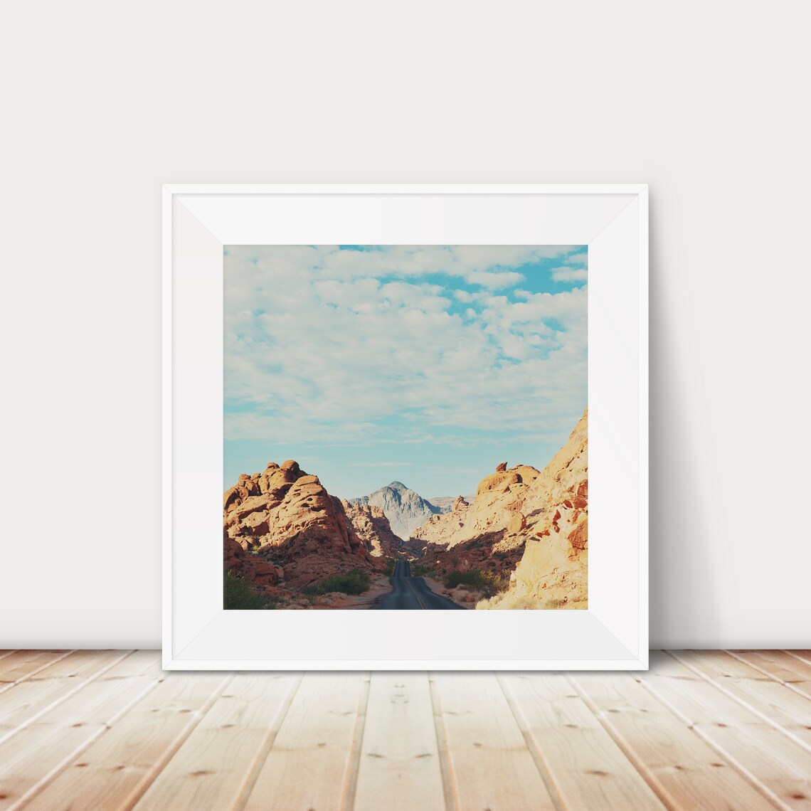 Valley of Fire Road Nevada Red Rock Desert Canyon Travel Poster
