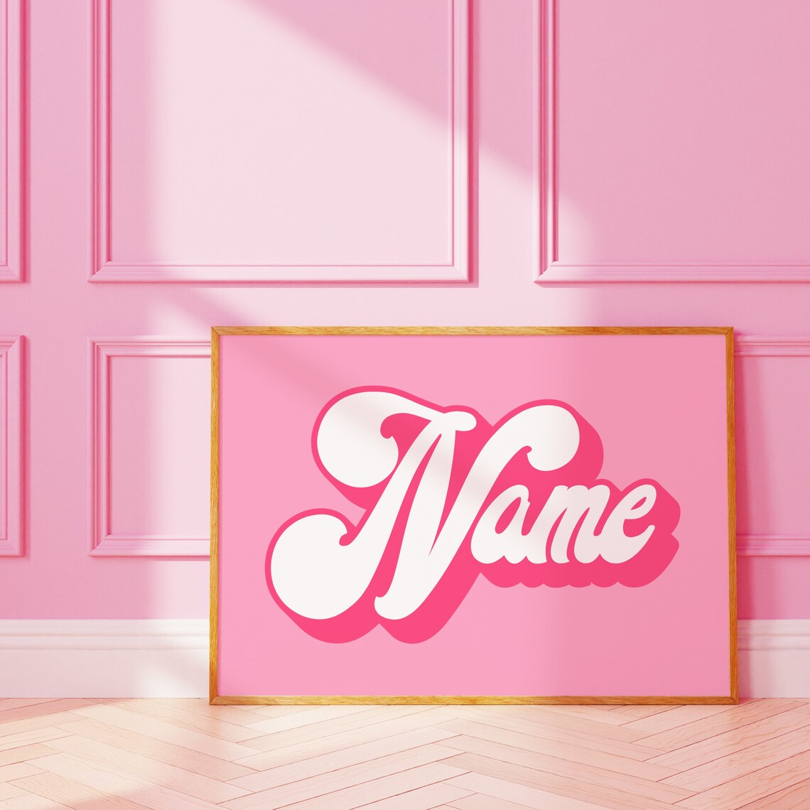 Personalised Name Funky Letter Art Print