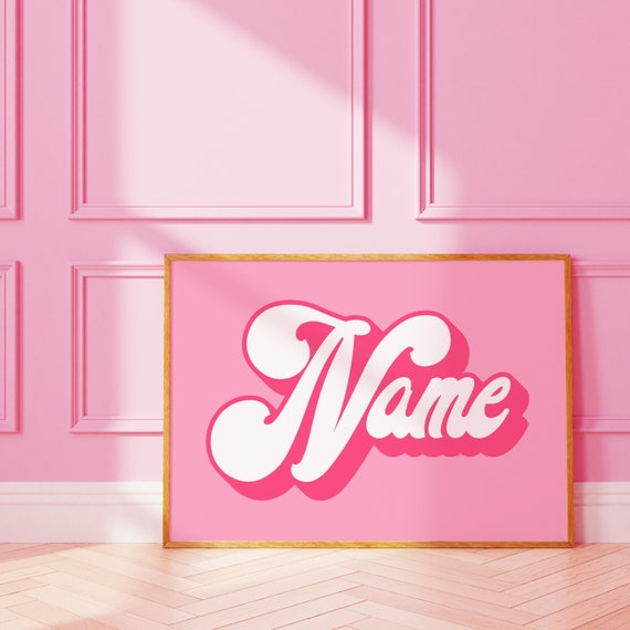 Personalised Name Funky Letter Art Print