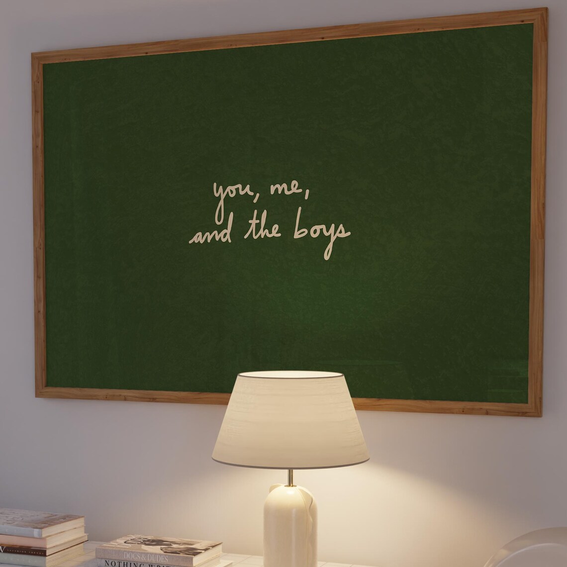 You Me And The Boys Print, Minimal Home Decor
