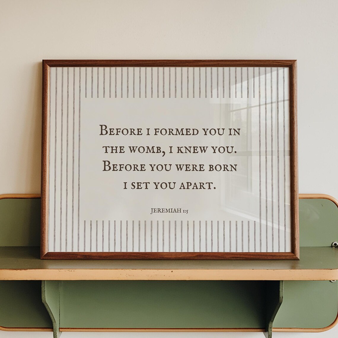 Before I Formed You, Jeremiah 15 Nursery Decor