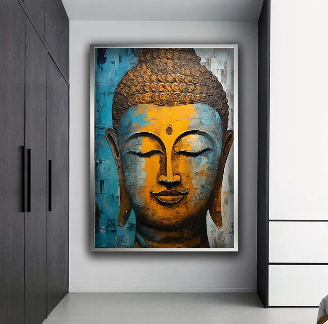 Buddha Buddha Painting Buddha Print Wall Art Modern Wall Art Decor Ready To Hang Print Wall Decor - Image 4
