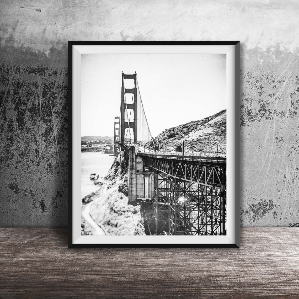 Golden Gate Bridge Tower Close-Up Marin Side San Francisco Poster - Image 2