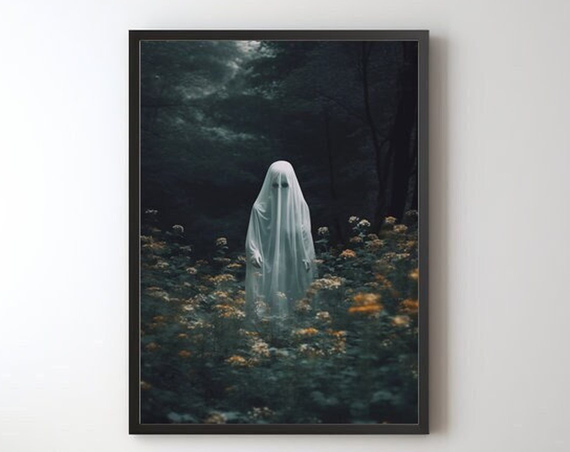 In The Forest Wall Art Vintage Poster Print Dark Academia Haunting Halloween Decor Sg23