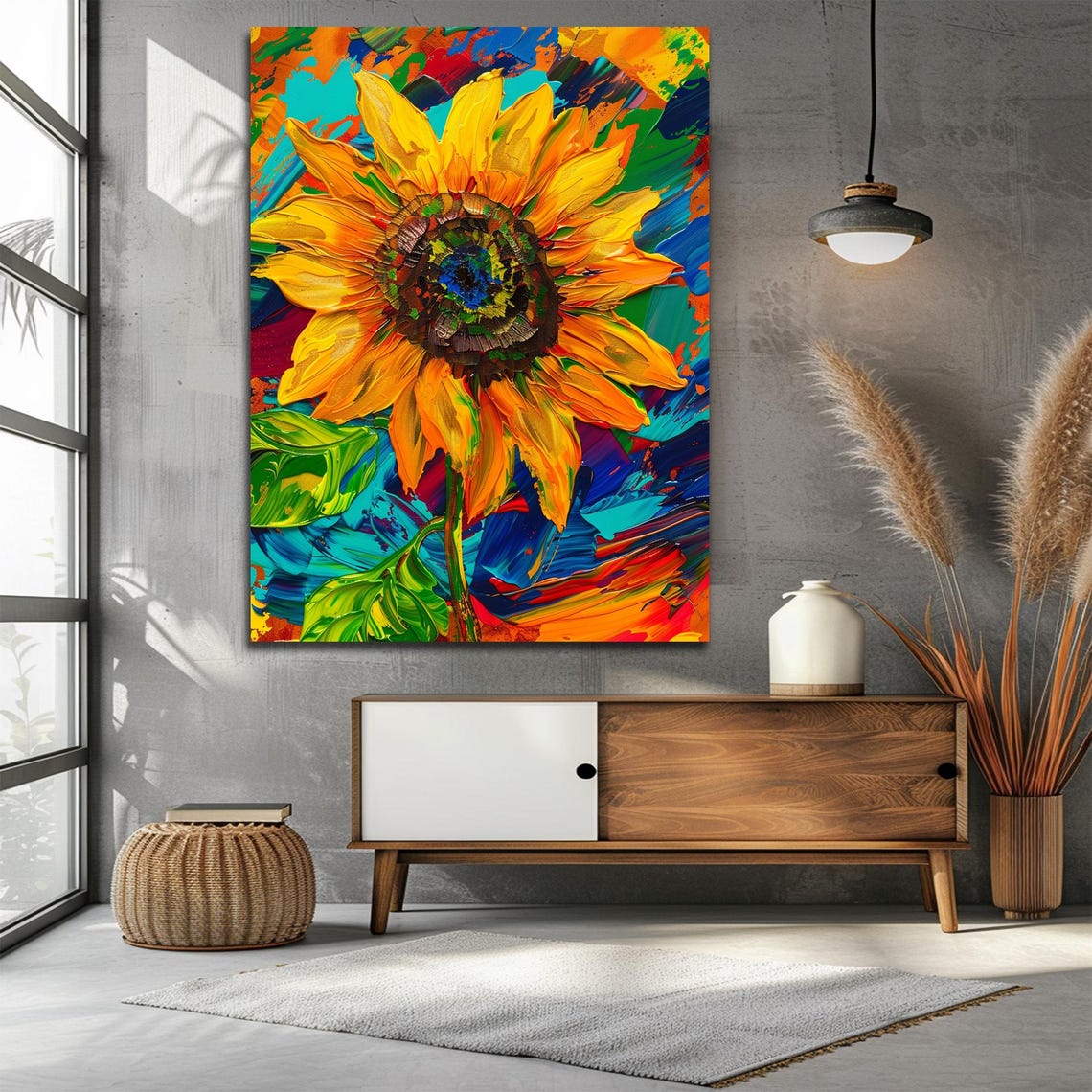 Sunflower Art Print, Floral Home Decor - Image 2