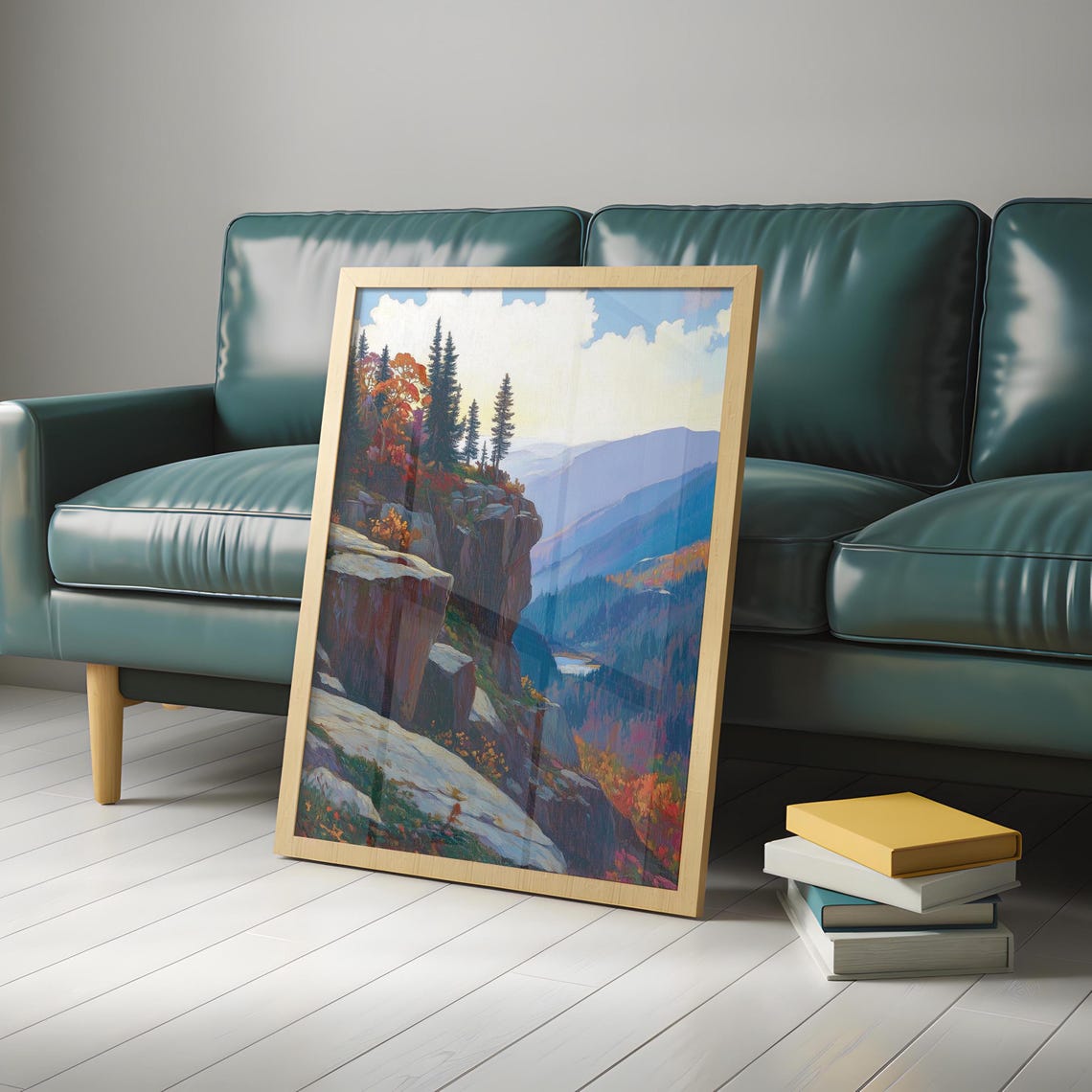 Rugged Mountain Wall Hanging Masculine Wall Art Art Alpha Male Guy Apartment Decor Over Bed Wall Art - Image 5