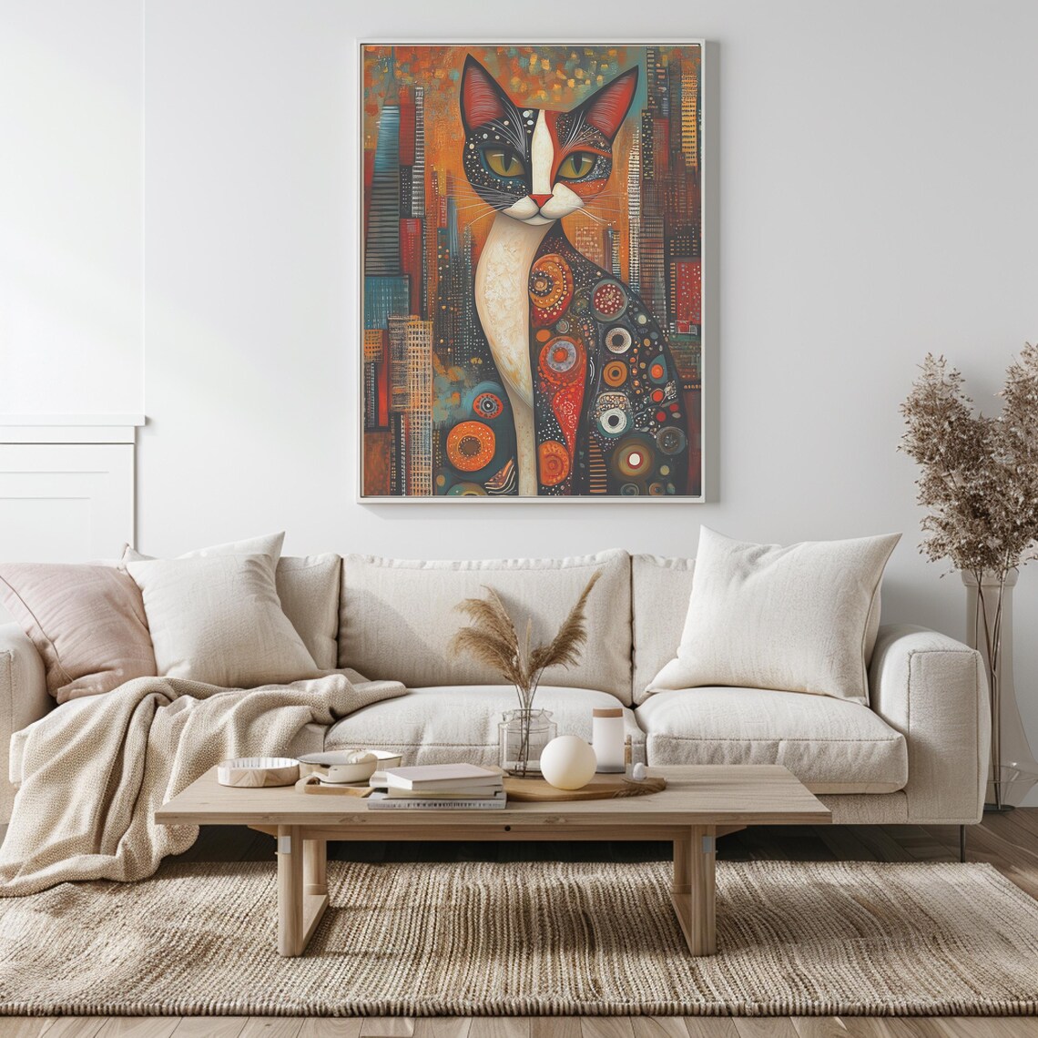 Fancy Calico Cat Air Freshener Art Print - Image 5