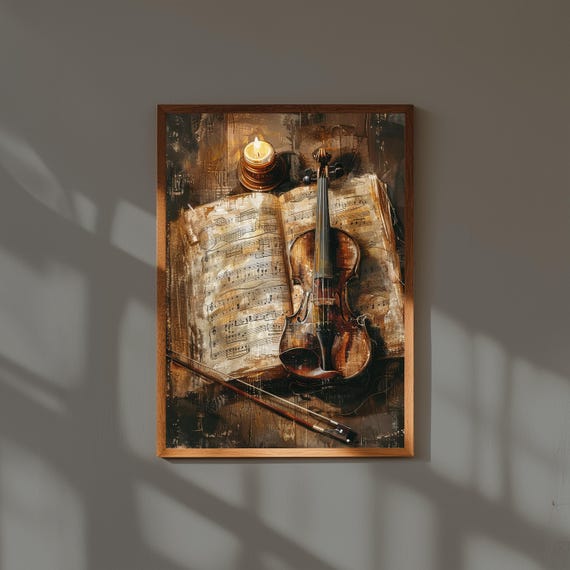 Dark Academia Fine Art Print Vintageinspired Painting For Study Or Library Gothic Scholarly Wall Decor