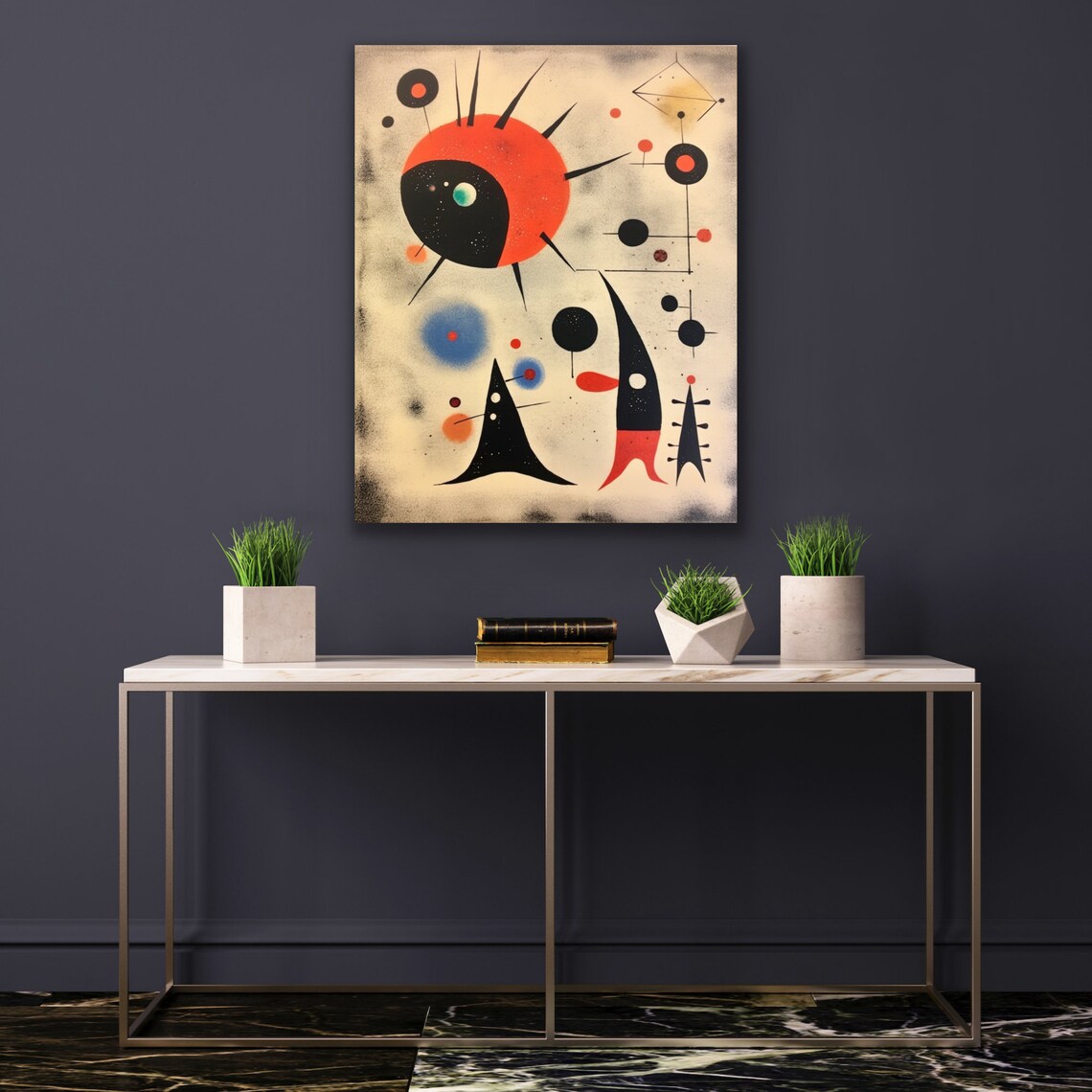 Abstract Rocket Shapes, Miro-Inspired Art Print - Image 2