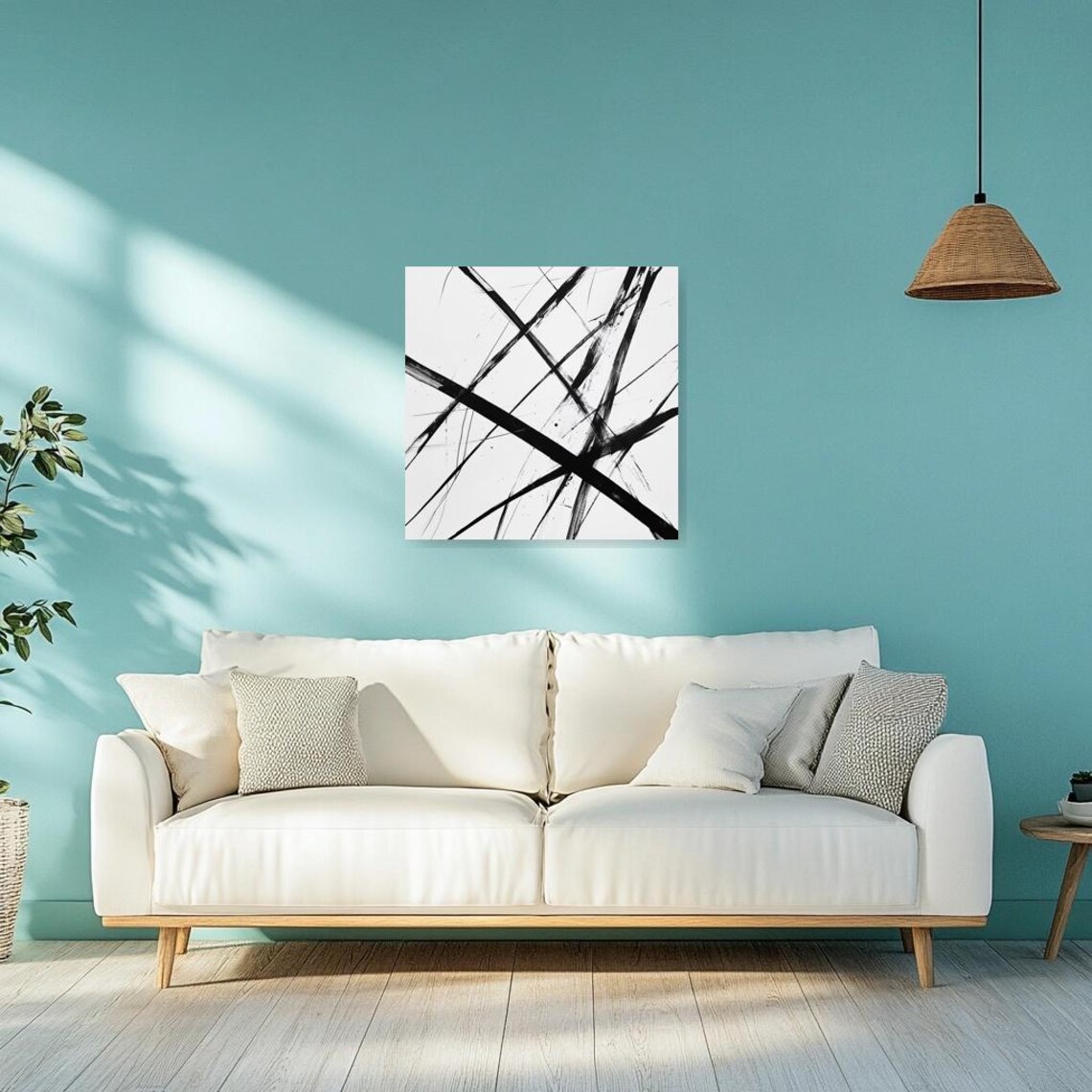 Abstract Pollock-Inspired Wall Art Print - Image 2