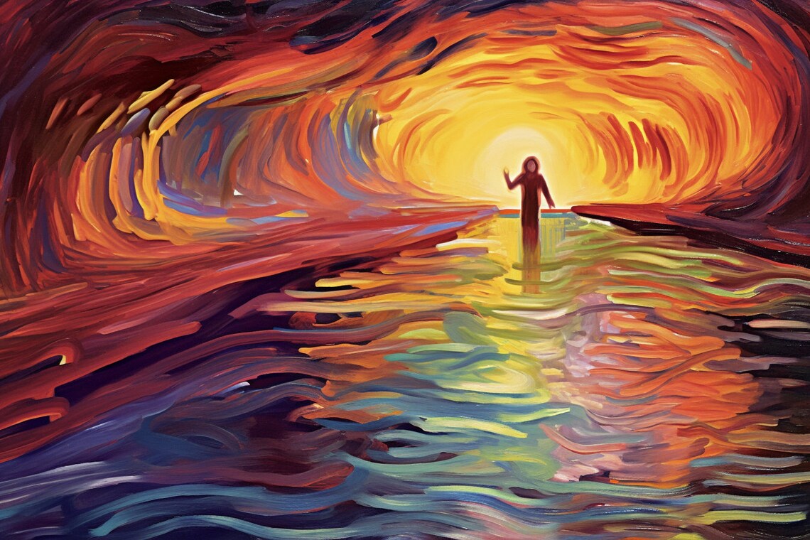 Edvard Munch-Inspired Mysterious Imp Rainbow Tunnel