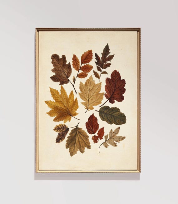 Autumn Dining Room Botanical Wall Art Print