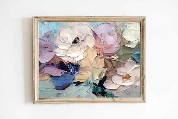Abstract Floral Art Modern Flower Painting Print Wall Decor Nursery E230