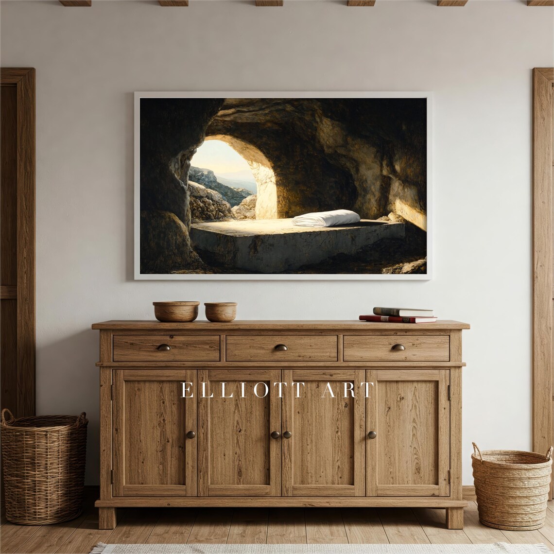 He Is Risen Resurrection Christian Art Print