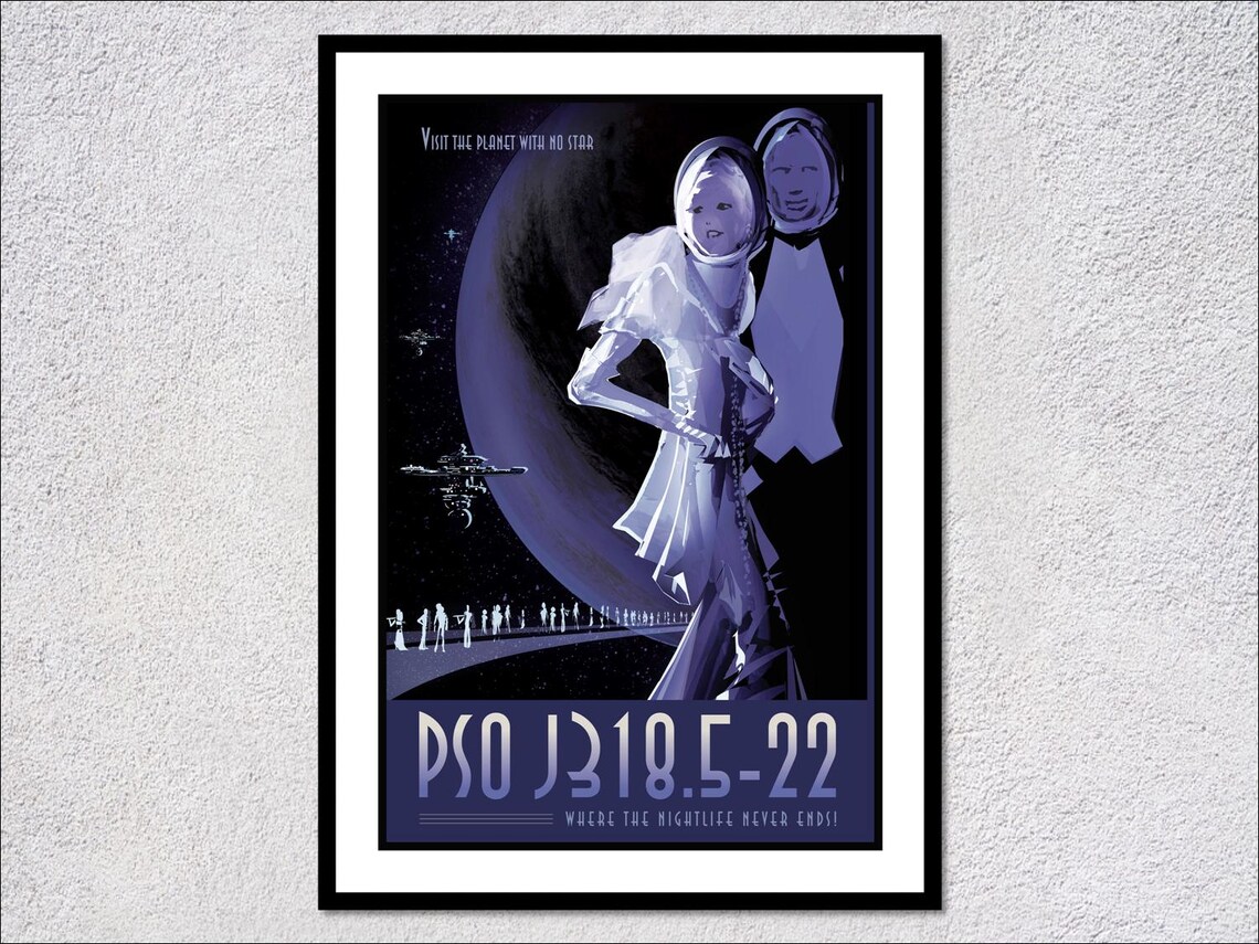 Pso J3185 22 Retro Futuristic Travel Poster