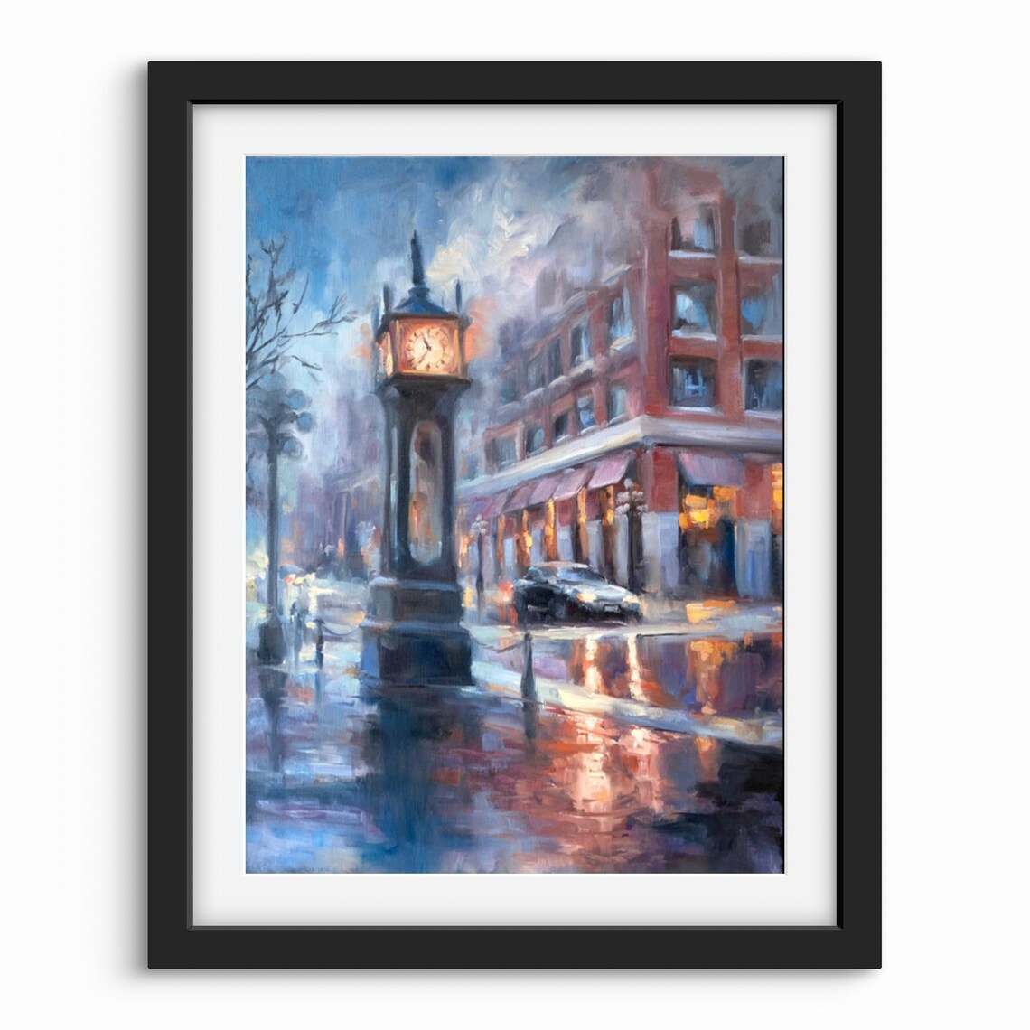 Gastown One Cold Morning Cityscape Art Print