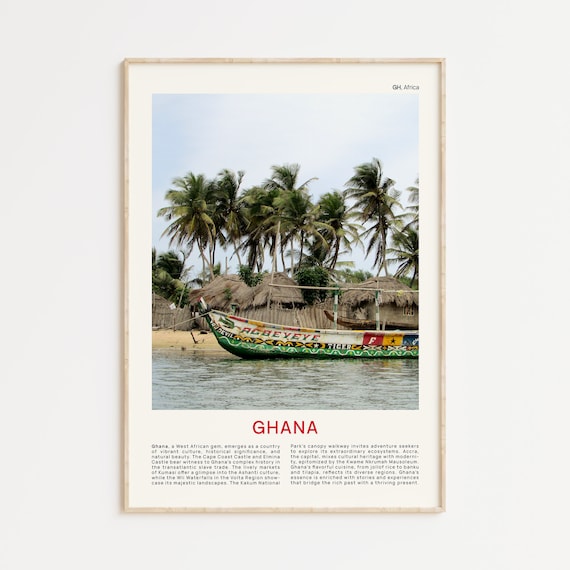 Ghana Print Film Photo Ghana Wall Art Ghana Poster Ghana Photo Ghana Poster Print Ghana Wall Decor Ghana Art Ghana Wall Decor Boat