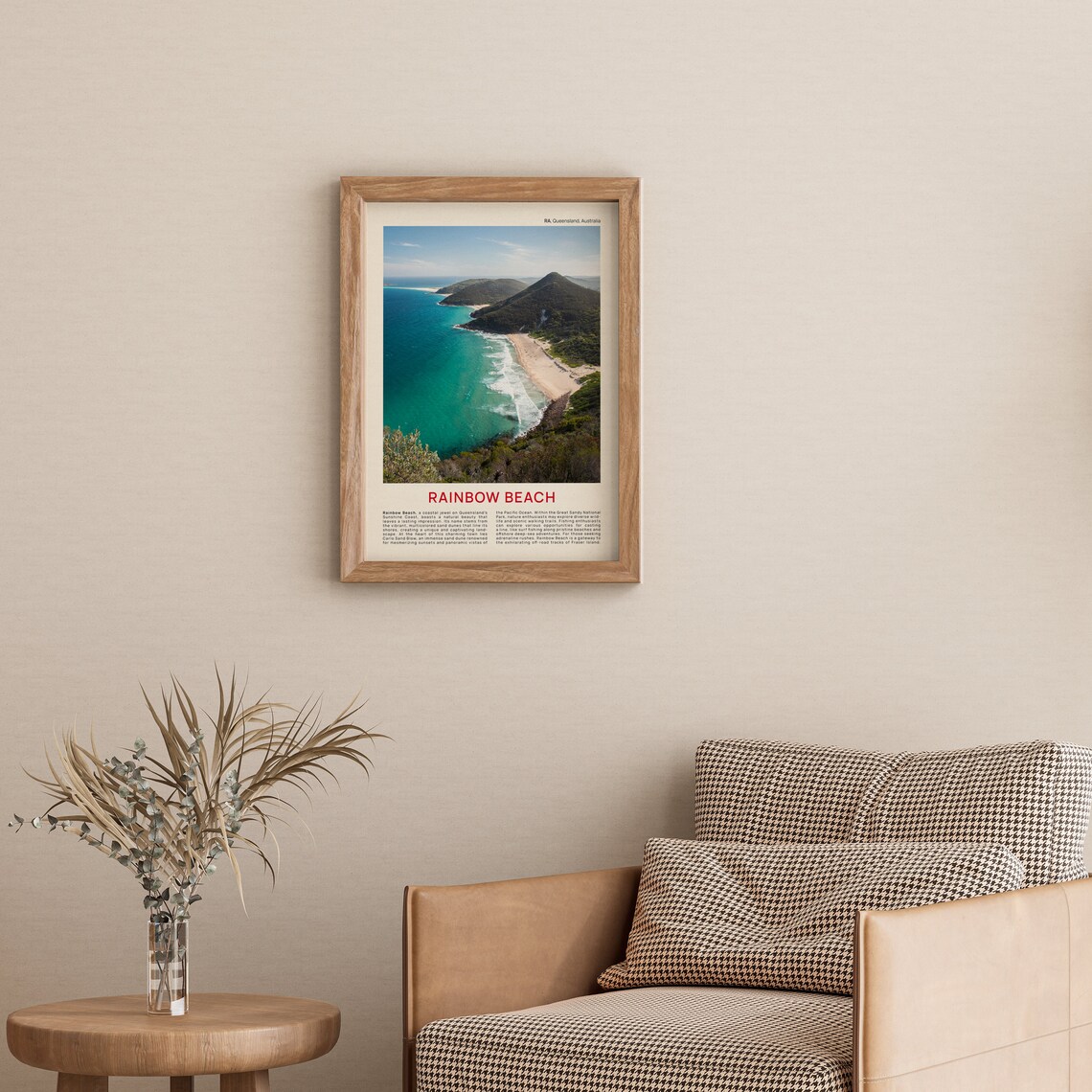 Rainbow Beach Queensland Australia Film Photo Coastal Travel Poster - Image 3