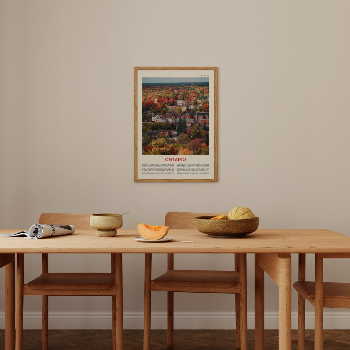 Ontario Canada Autumn Foliage Town Fall Colors Travel Poster - Image 4