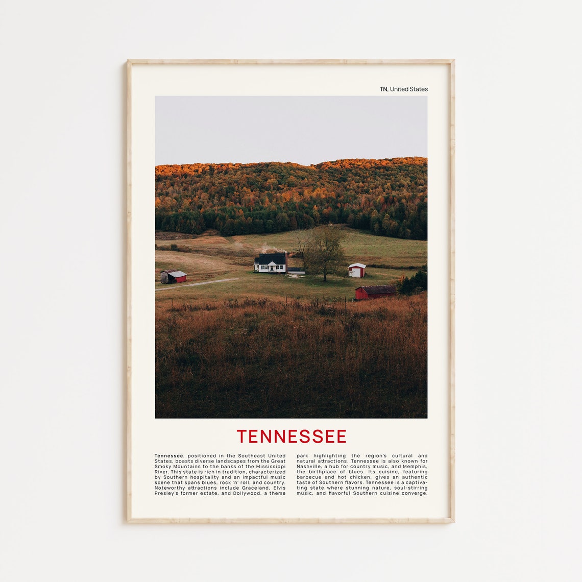 Tennessee Print Film Photo Tennessee Wall Art Tennessee Poster Tennessee Photo Tennessee Poster Print Usa Poster Print Unites States