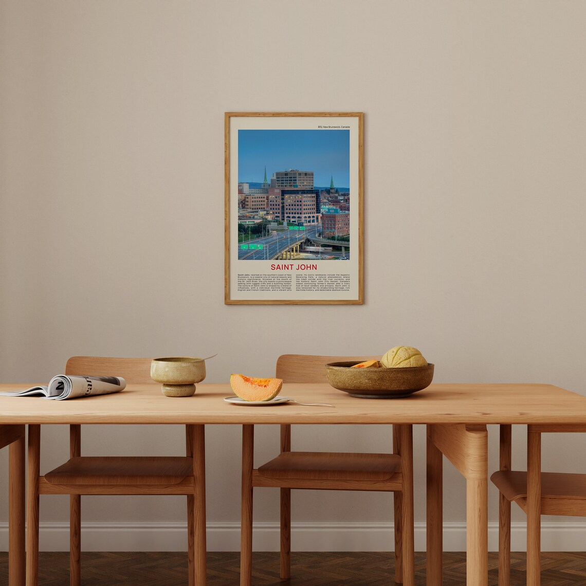 Saint John Travel Poster, New Brunswick Canada - Image 4