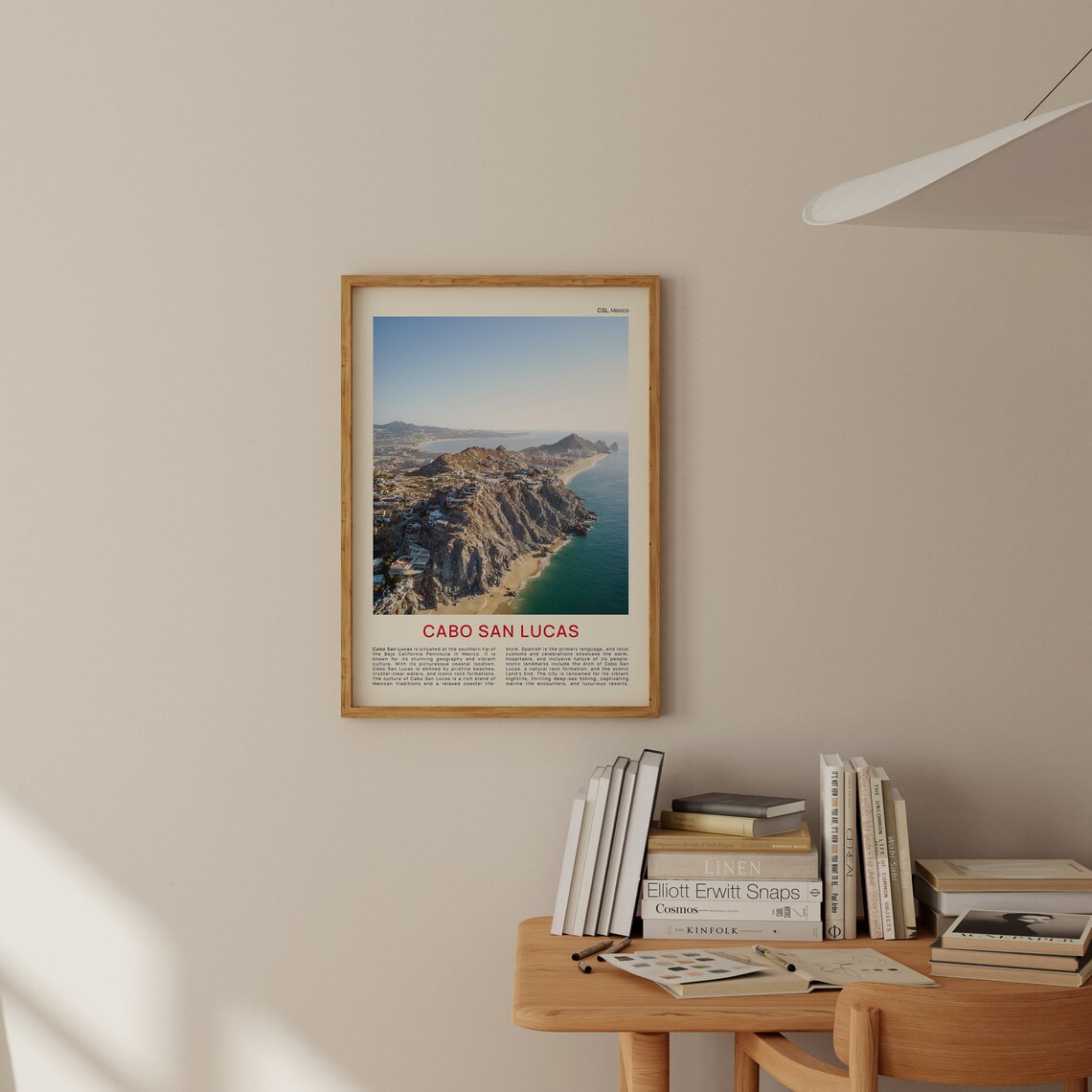 Cabo San Lucas Mexico Aerial Coastal Arch Rock Ocean Photo Poster - Image 2